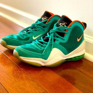 Nike Air Penny 5 'Miami Dolphins' Mens Sneakers Size 10 (2012)